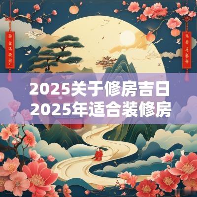 2025关于修房吉日 2025年适合装修房子吗