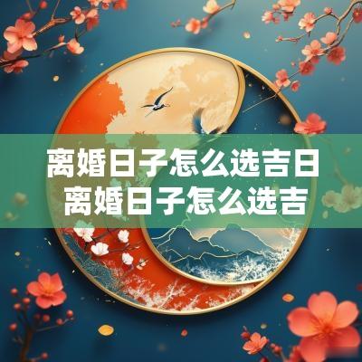 离婚日子怎么选吉日 离婚日子怎么选吉日和凶日