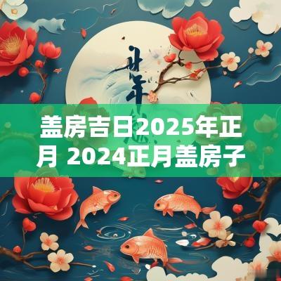 盖房吉日2025年正月 2025正月盖房子吉日