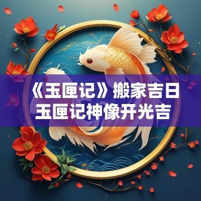 《玉匣记》搬家吉日 玉匣记神像开光吉日