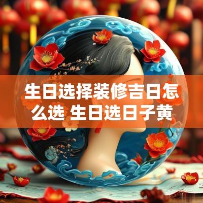 生日选择装修吉日怎么选 生日选日子黄道吉日查询