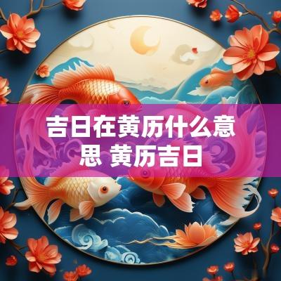 吉日在黄历什么意思 黄历吉日