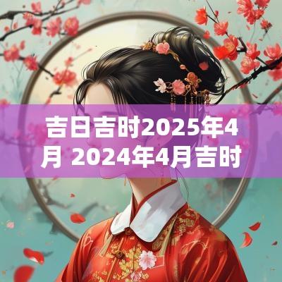 吉日吉时2025年4月 2025年4月吉时吉日查询