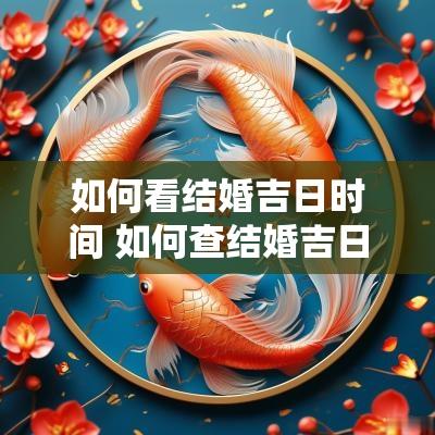如何看结婚吉日时间 如何查结婚吉日
