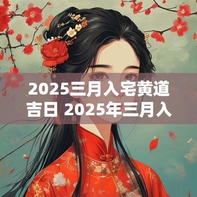 2025三月入宅黄道吉日 2025年三月入宅黄道吉日
