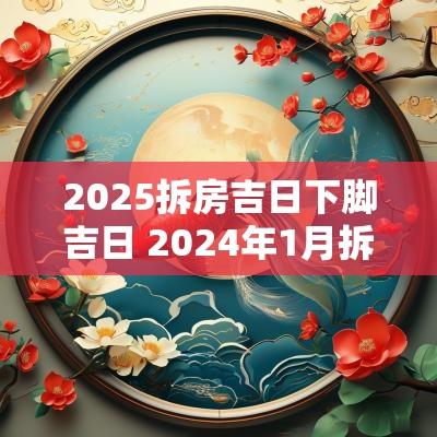 2025拆房吉日下脚吉日 2025年1月拆房吉日