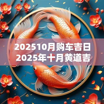 202510月购车吉日 2025年十月黄道吉日
