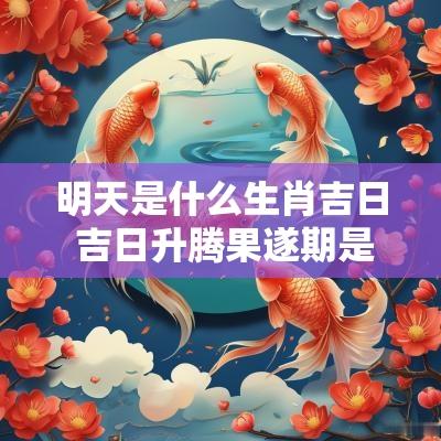 明天是什么生肖吉日 吉日升腾果遂期是什么生肖