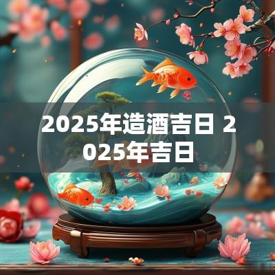2025年造酒吉日 2025年吉日