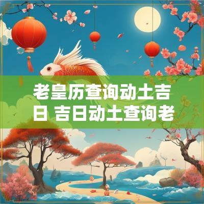 老皇历查询动土吉日 吉日动土查询老黄历