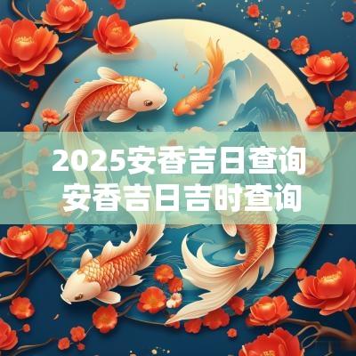 2025安香吉日查询 安香吉日吉时查询