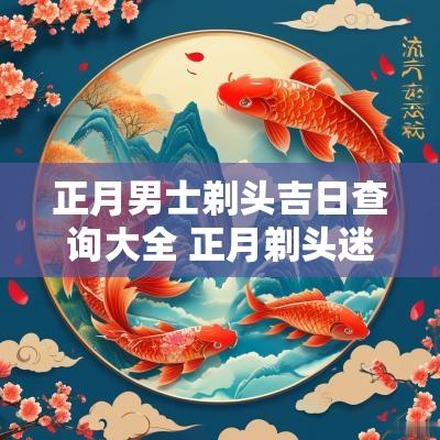正月男士剃头吉日查询大全 正月剃头迷信