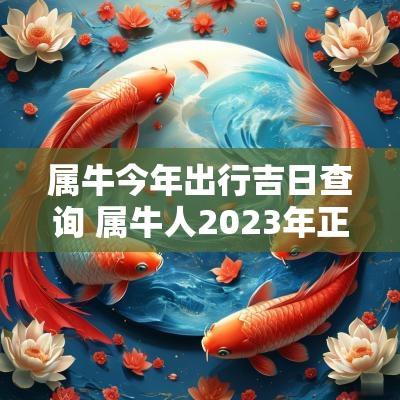 属牛今年出行吉日查询 属牛人2025年正月出行吉日