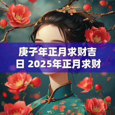 庚子年正月求财吉日 2025年正月求财开市吉日