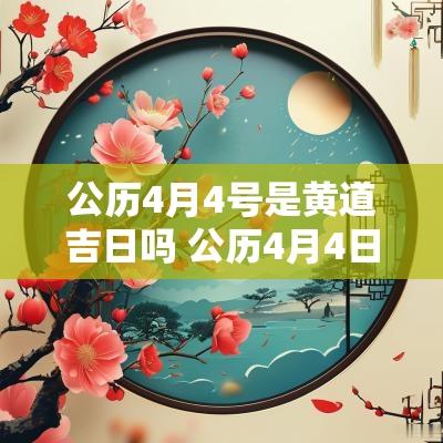 公历4月4号是黄道吉日吗 公历4月4日是农历几月几日