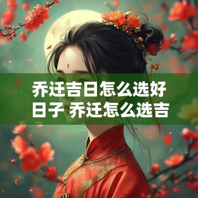 乔迁吉日怎么选好日子 乔迁怎么选吉日