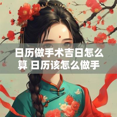 日历做手术吉日怎么算 日历该怎么做手工