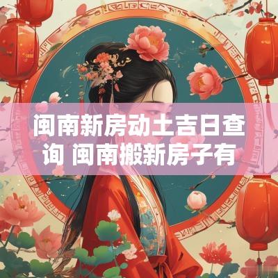 闽南新房动土吉日查询 闽南搬新房子有什么讲究