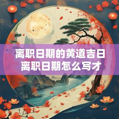 离职日期的黄道吉日 离职日期怎么写才正确