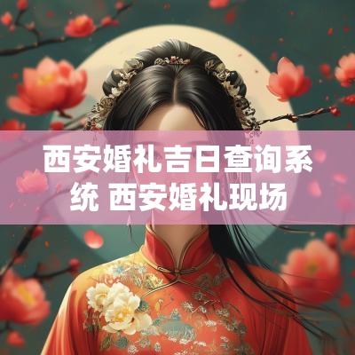 西安婚礼吉日查询系统 西安婚礼现场