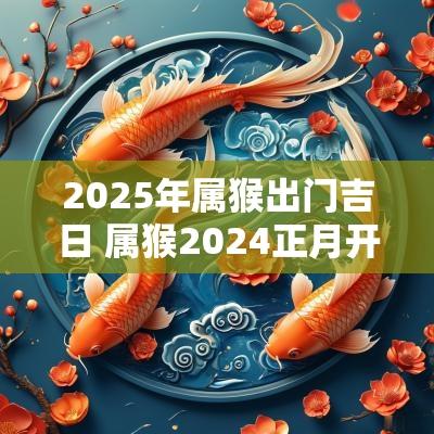 2025年属猴出门吉日 属猴2025正月开市黄道吉日