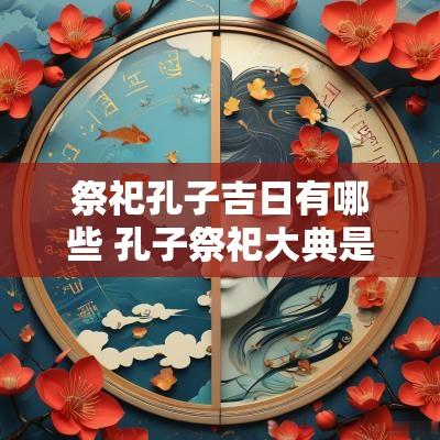 祭祀孔子吉日有哪些 孔子祭祀大典是几月几号