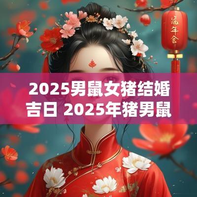 2025男鼠女猪结婚吉日 2025年猪男鼠女结婚吉日