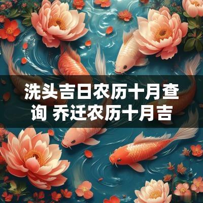 洗头吉日农历十月查询 乔迁农历十月吉日查询