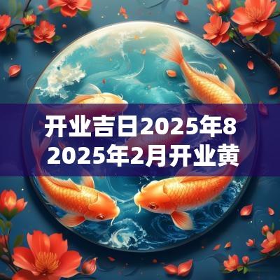 开业吉日2025年8 2025年2月开业黄道吉日 开业吉日2025年8 2025年2月开业黄道吉日