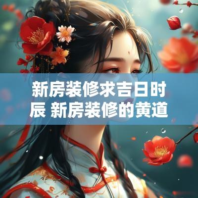 新房装修求吉日时辰 新房装修的黄道吉日