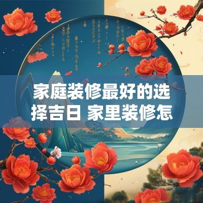 家庭装修最好的选择吉日 家里装修怎么选黄道吉日
