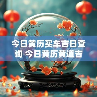 今日黄历买车吉日查询 今日黄历黄道吉日查询