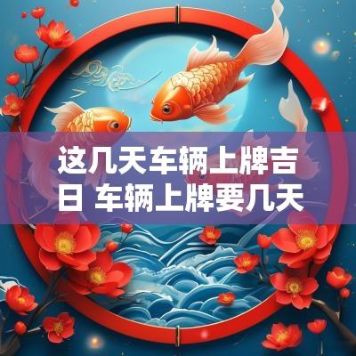 这几天车辆上牌吉日 车辆上牌要几天能拿到