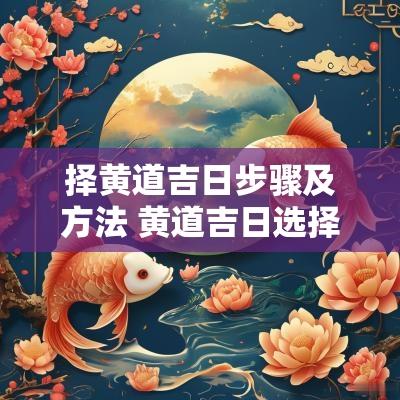 择黄道吉日步骤及方法 黄道吉日选择技巧