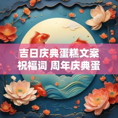 吉日庆典蛋糕文案祝福词 周年庆典蛋糕祝福文字