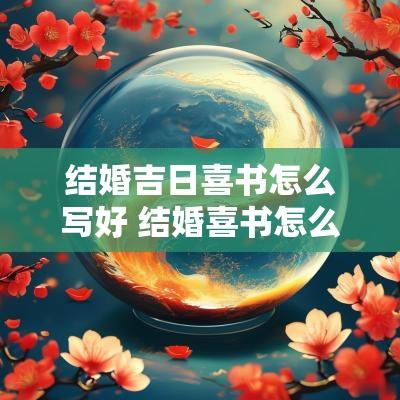结婚吉日喜书怎么写好 结婚喜书怎么写
