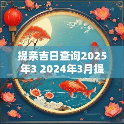 提亲吉日查询2025年3 2025年3月提亲吉日表