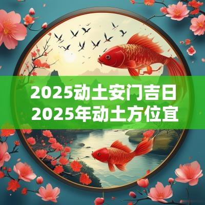 2025动土安门吉日 2025年动土方位宜忌