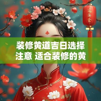 装修黄道吉日选择注意 适合装修的黄道吉日