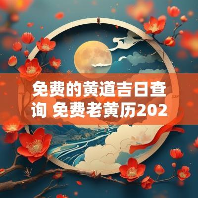 免费的黄道吉日查询 免费老黄历2025年黄道吉日查询