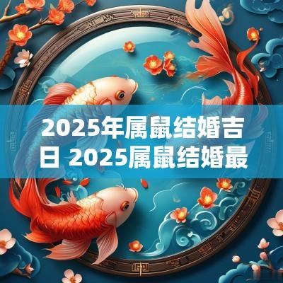 2025年属鼠结婚吉日 2025属鼠结婚最佳黄道吉日
