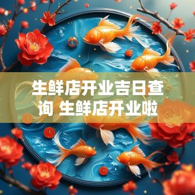 生鲜店开业吉日查询 生鲜店开业啦