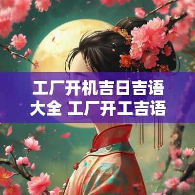 工厂开机吉日吉语大全 工厂开工吉语大全