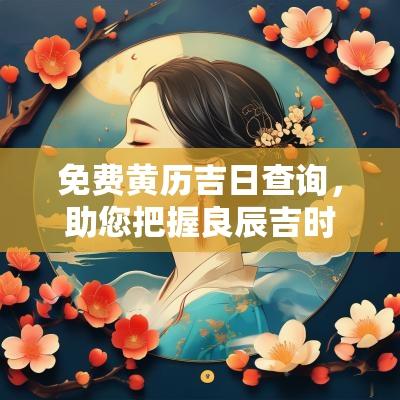 免费黄历吉日查询，助您把握良辰吉时