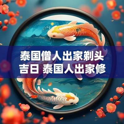 泰国僧人出家剃头吉日 泰国人出家修行仪式