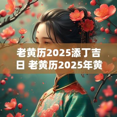 老黄历2025添丁吉日 老黄历2025年黄道吉日查询