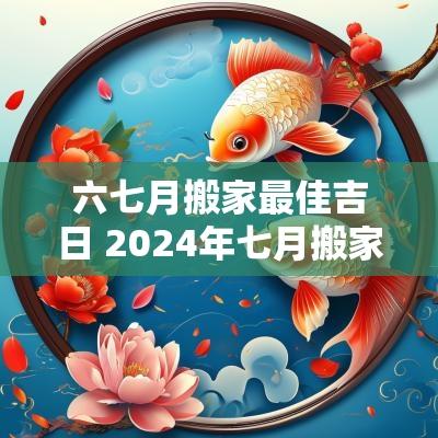 六七月搬家最佳吉日 2025年七月搬家黄道吉日