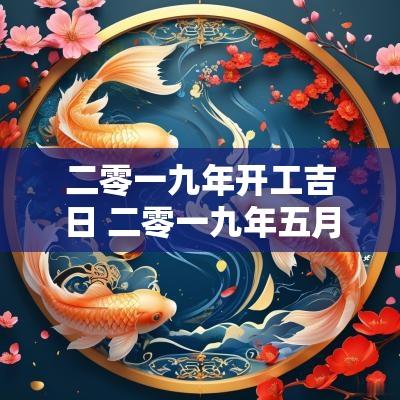 二零一九年开工吉日 二零一九年五月一日