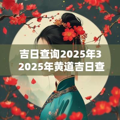 吉日查询2025年3 2025年黄道吉日查询
