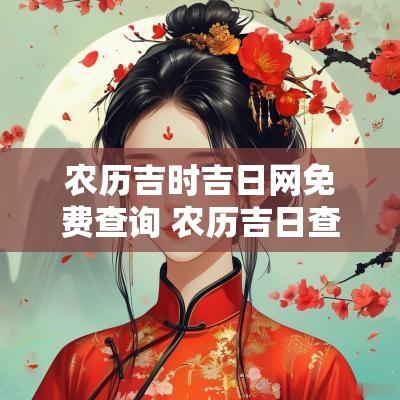 农历吉时吉日网免费查询 农历吉日查询